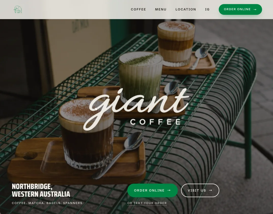 Giant Coffee — work by The Service Edit
